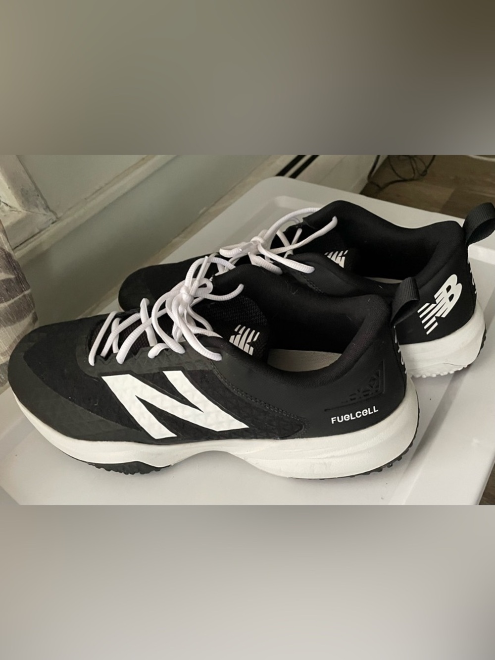 New Balance Black and White Athletic Sneakers